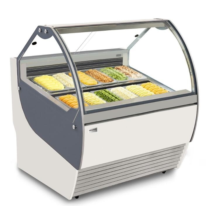 Countertop Gelato Ice Cream Display Freezer Multiscene Antiwear Portable